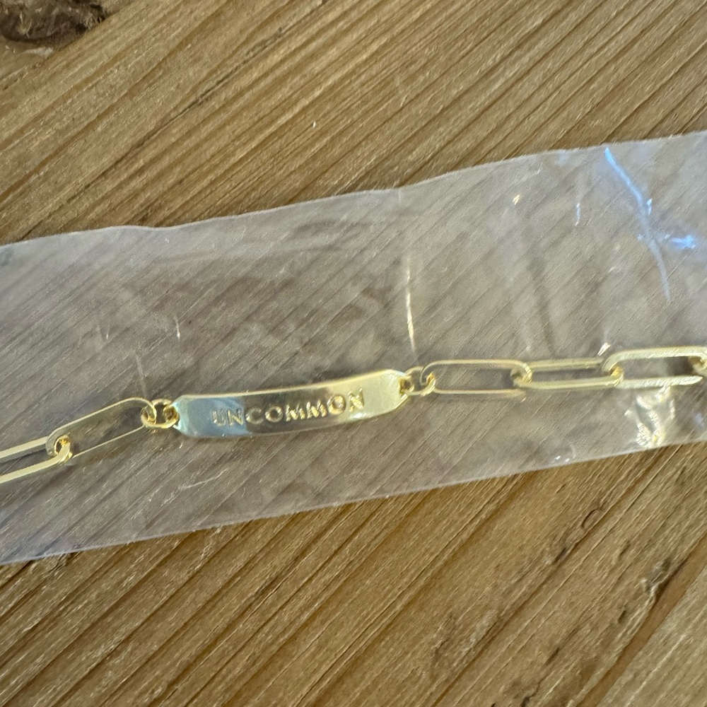NWT Adjustable “Uncommon” Gold Vermeil Chain Bracelet - Picture 6 of 7